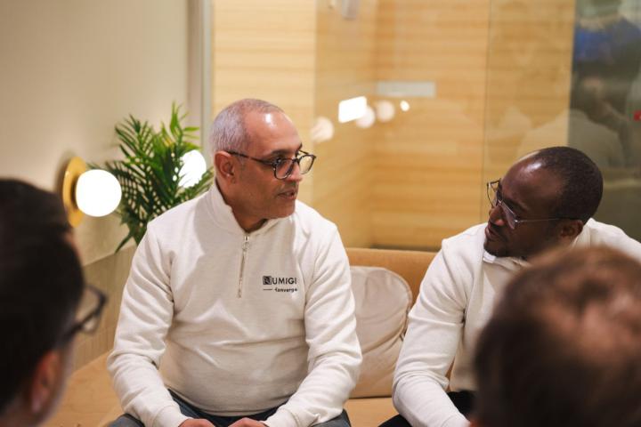 Abdellatif et Henri Tamouya chez Numigi